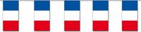 Merkloos / Sans marque Fest-Dekor Gmbh Frankrijk slinger - 4 meter - papier - Franse vlag