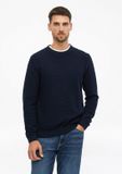 s.Oliver Heren Gebreide Trui Katoen Navy Ronde Hals Lange Mouw Regular Fit XXL