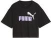 PUMA ESS 2 COLOR No 1 Logo Short Length Tee G Enfants Manches courtes Coton PUMA Black-Light Lavender