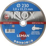 Leman – Slijpschijven voor roestvrij staal 230 x 2 x 22,23 oranje