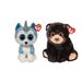 TY - Knuffel - Beanie Buddy - Helena Husky & Kodi Bear