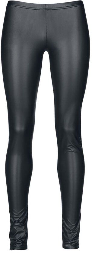 Black Premium by EMP Zwarte legging in lederlook - Dames - 4XL