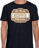 Bellatio Decorations Barista Cadeau T-shirt - Zwart - Heren - Maat S