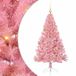vidaXL - Kunststof - Voorverlichte - Kerstboom - met - 150 - LED - Roze - 150 - cm - PVC