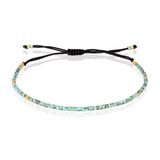 Memphis Fijn Kralen Armbandje - Licht Blauw