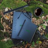 Rhodia GREENBOOK Collegeblock A5+ geruit zwart