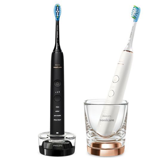 Philips DiamondClean 9000 HX9914/57 - Elektrische sonische tandenborstel - Duopack - Zwart/Wit