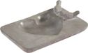Mega Collections Vogelbad/voederschaal - hart - grijs - cement - 30 x 18 x 3 cm