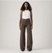 Levi's Jeans Ribcage Wide Leg Dames W26 x L32 Bruin