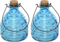 Decoris Kaemingk B.V. 2x Wespenvangers/wespenvallen blauw 17 cm