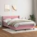 Maison Exclusive - Lit boxspring avec matelas, rose, 140x210 cm, velours