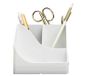 Exacompta 69513D Pen Wave Autentik Pen Holder White Plastic 5 Compartments