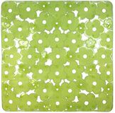ID mat t 323207 bloemen tapijt spoelbak mat PVC groen 32 x 32 x 0,4 cm