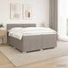 Maison Exclusive - Lit boxspring avec matelas Taupe 200 x 200 cm Tissu