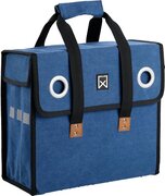 WILLEX Enkele fietstas/ Shopper Canvas 15L Blauw