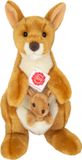 Teddy Hermann Hermann Teddy Kangoeroe met baby knuffeldier - bruin - 30 cm