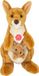Teddy Hermann Hermann Teddy Kangoeroe met baby knuffeldier - bruin - 30 cm
