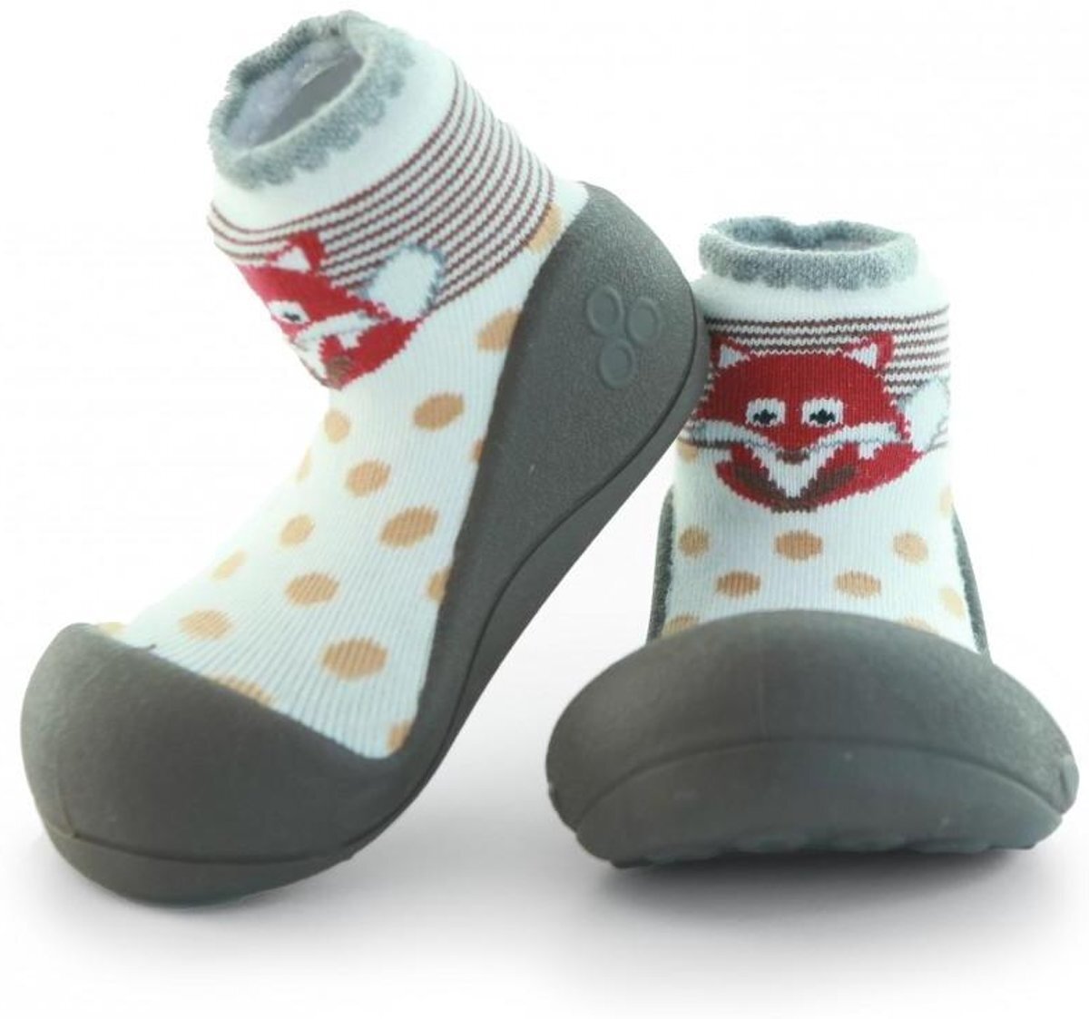 Attipas ZOO bruin babyschoenen ergonomische Baby slippers slofjes maat 21 5 12-24 maanden