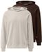 s.Oliver Heren hoodie 2-pack Basic bruin/crème S
