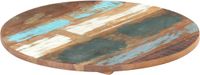 vidaXL Tafelblad massief gerecycled hout rond 60 cm 25-27 mm