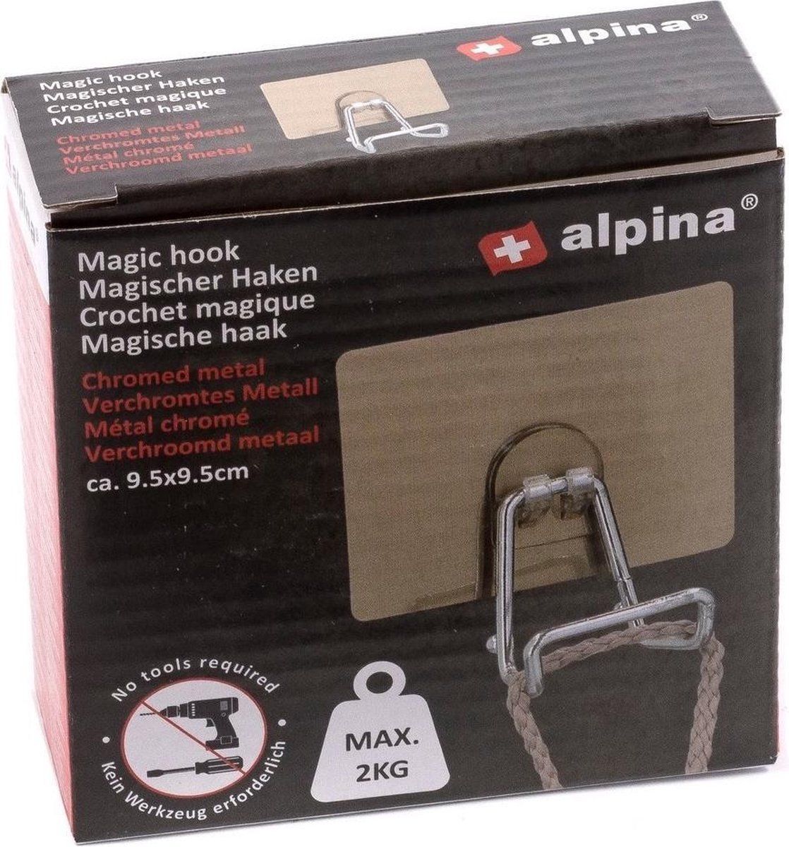 Alpina Hanger 9,5 x 9,5 cm Staal Zilver