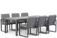 Santika Furniture Santika Zaga/Residence 220 cm dining tuinset 7-delig
