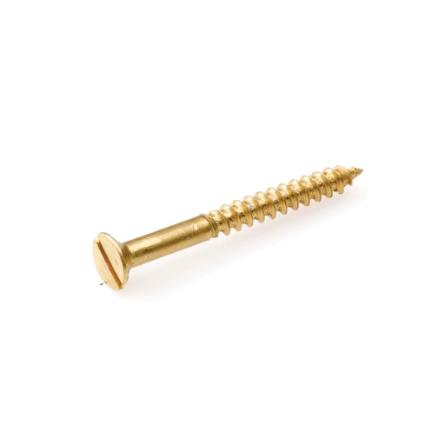 Homefix Houtschroef Messing Blank Pk Zs 3.0X12 | 35 stuks