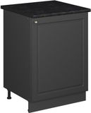 Vicco Keukenonderkast Fame-Line, Anthrazit-Gold Landhaus/Antraciet, 60 cm 1 deur met werkblad