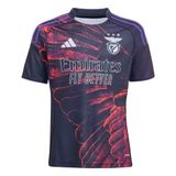 ADIDAS PERFORMANCE Functioneel shirt 'Sl Benfica 2025/2026 Special Edition' navy / neonlila / donkeroranje / wit