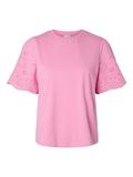 Yaslex Ss Top W. Emb Sleeves S. Noos