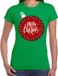 Bellatio Decorations Shoppartners Bv Fout Kerst shirt / t-shirt - kerstbal merry christmas - groen voor dames - kerstkleding / kerst outfit XXL