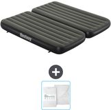 Bestway luchtbed - 3-in-1 - 1-Persoons - 2-Persoons - 99 x 188 x 25 cm - Groen - Inclusief en Hoeslaken