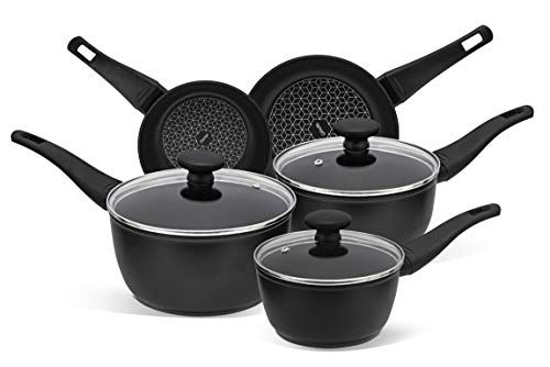 PRESTIGE – Thermo Smart – 5-delige pannenset Non Stick – Inductie, gas- en elektrische kookplaten