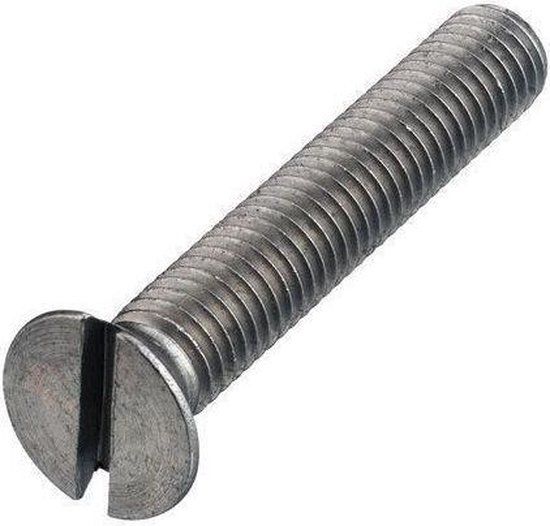 Hoenderdaal Fasteners Hoenderdaal Metaalschroef RVS-A2 PK ZS DIN963 M6X30 | 200 stuks
