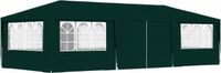 vidaXL Partytent met zijwanden, 4x9 meter, groen