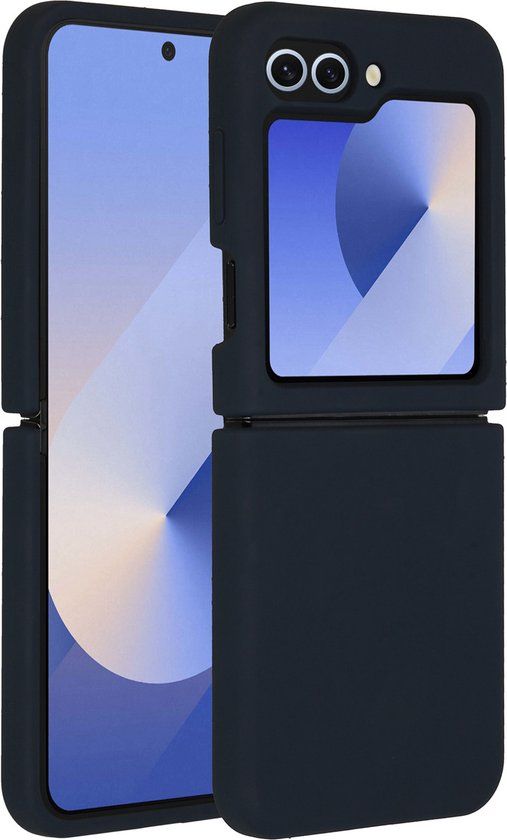 Accezz Hoesje Samsung Galaxy Z Flip 6 - Donkerblauw - Siliconen Backcover