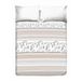 PENSIERI DELICATI Sprei voor tweepersoonsbed, 260 x 280 cm, 100% piqué-katoen, patroon Baubu, beige