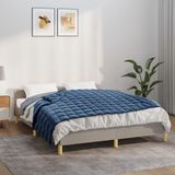 vidaXL Verzwaringsdeken 135x200 cm 6 kg Badstof Blauw