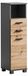 Palermo Armoire haute, anthracite/chêne décor, 30,3 x 32,6 x 110,5 cm