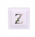 La Porcelaine Dessertbord Wit/Goud Letter Z Porselein 10cm
