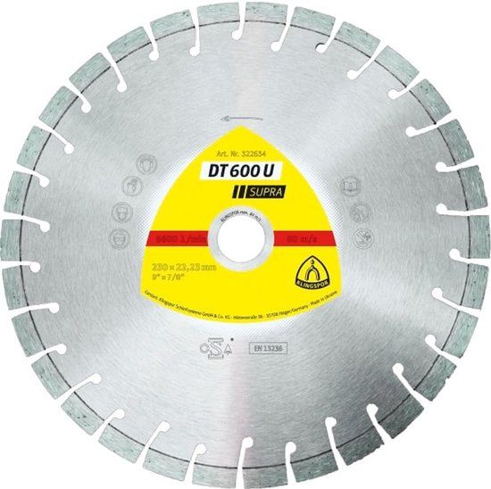 Klingspor Supra Serie Diamantzaagblad - 125mm - 2,4mm - Beton en Staal