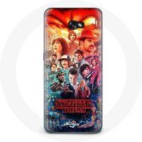 Maniacase Hoesje voor Samsung Galaxy A5 2016 Stranger Things Teaser Seizoen 4 Poster Karakters Art