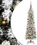 vidaXL Kunstkerstboom Wit 150 cm PVC en Metaal en Plastic