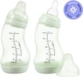 Difrax Babyfles Natural - 170 ml - Wit - 2 Stuks - S-fles - Anti Koliek