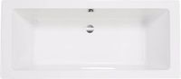 Saqu Deep Badkuip - 180x80cm - Glans wit - Acryl - Tweepersoons Inbouwbad