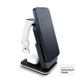 Mobilize 4in1 Wireless Charger Station with Detachable Power Bank Black
