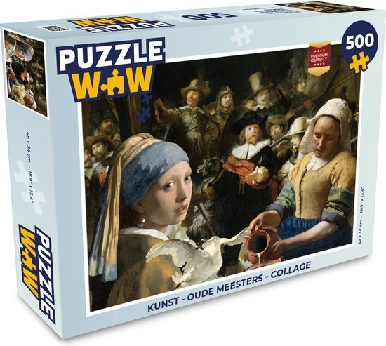 MuchoWow Puzzel Kunst - Oude meesters - Collage - Legpuzzel - Puzzel 500 stukjes