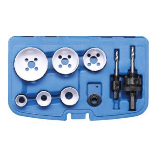BGS Hole Saw Set Ø 22 - 65 mm Depth 40 mm, 8 pcs