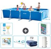 Intex Rechthoekig Frame Zwembad - 450 x 220 x 84 cm - Blauw