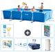 Intex Rechthoekig Frame Zwembad - 450 x 220 x 84 cm - Blauw